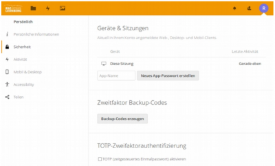 Nextcloud Einstellungen Nextcloud Einstellungen